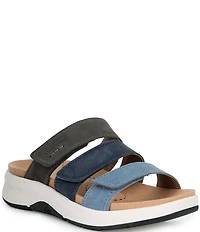 Josef Seibel Estelle 11 Leather 3 Band Slide Sandals