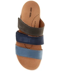 Josef Seibel Estelle 11 Leather 3 Band Slide Sandals