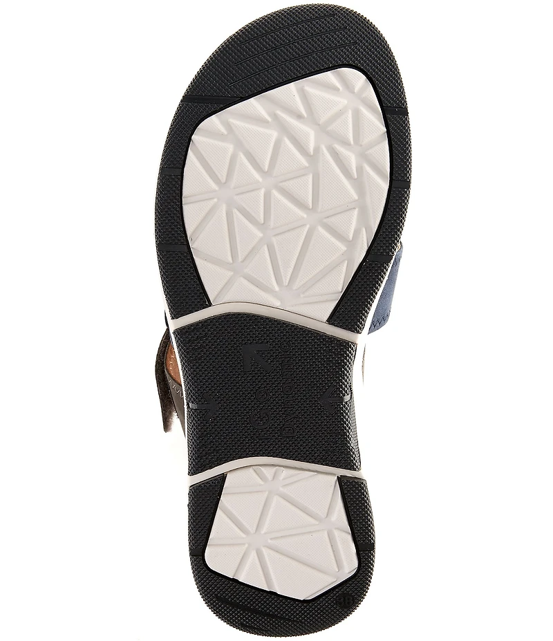 Josef Seibel Estelle 11 Leather 3 Band Slide Sandals