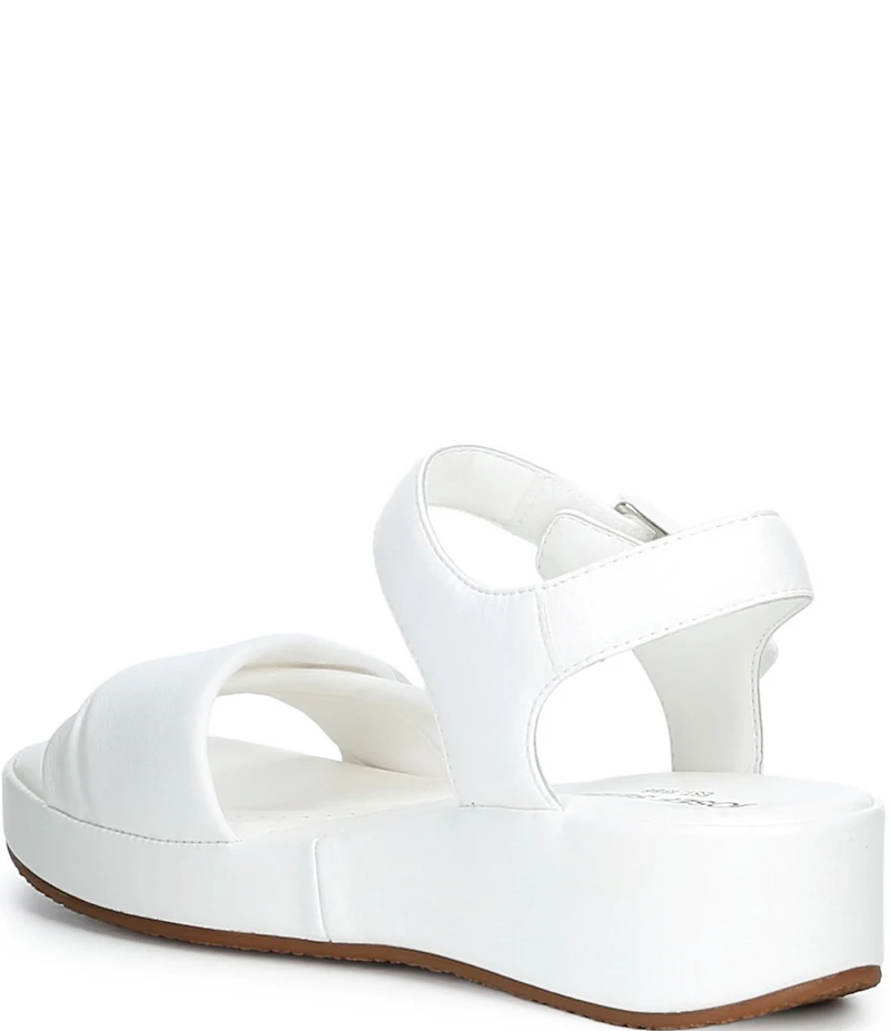 Josef Seibel Eve 02 Leather Ankle Wrap Wedge Sandals
