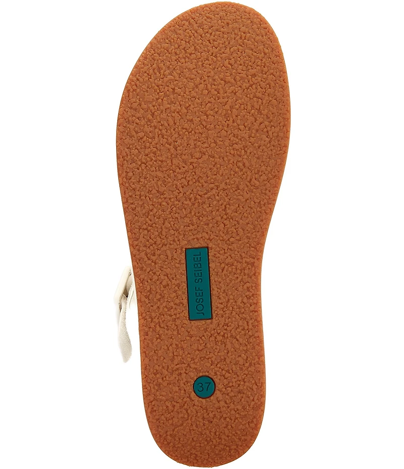 Josef Seibel Eve 02 Leather Ankle Wrap Wedge Sandals