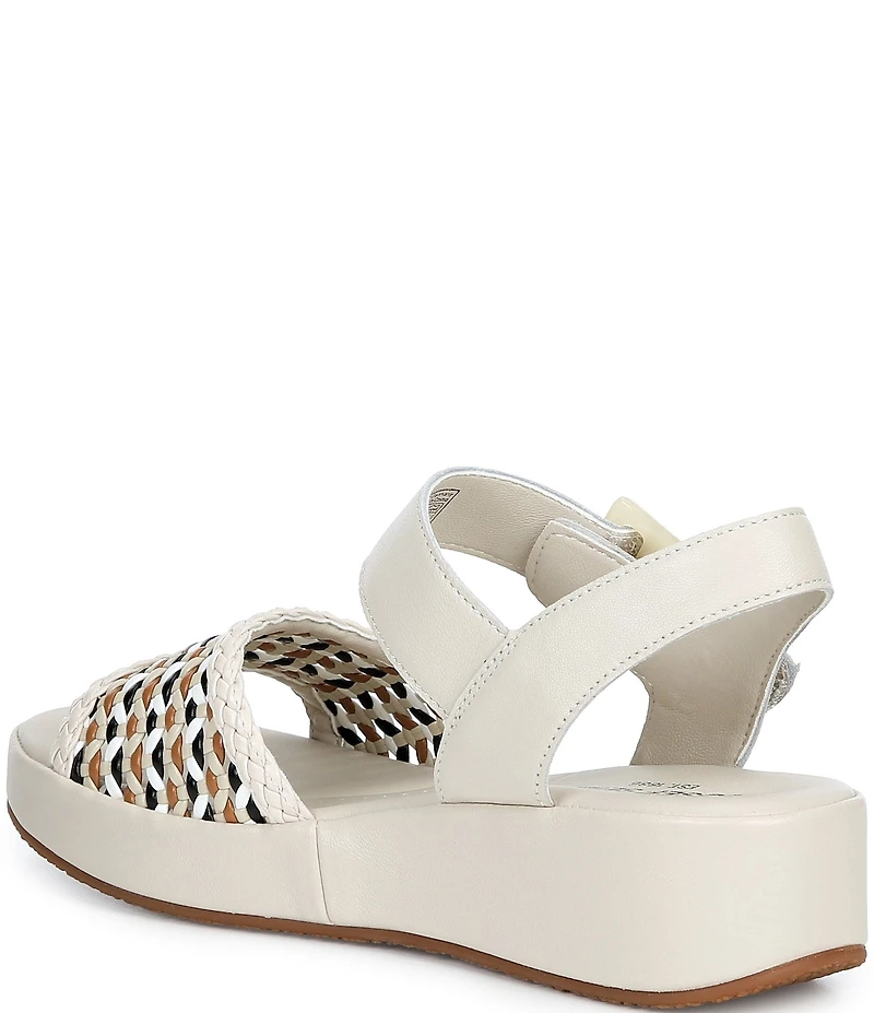 Josef Seibel Eve 06 Woven Leather Ankle Strap Sandals