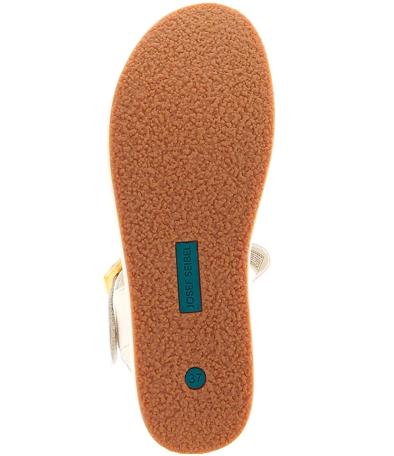 Josef Seibel Eve 06 Woven Leather Ankle Strap Sandals