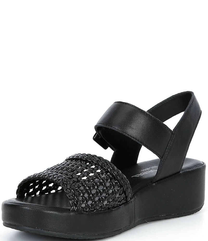 Josef Seibel Eve 06 Woven Leather Ankle Strap Sandals