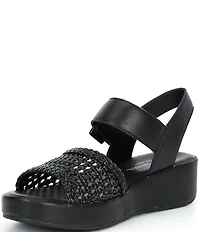 Josef Seibel Eve 06 Woven Leather Ankle Strap Sandals