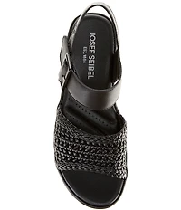 Josef Seibel Eve 06 Woven Leather Ankle Strap Sandals