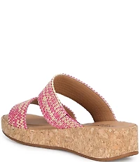 Josef Seibel Evita 02 Raffia Platform Wedge Sandals