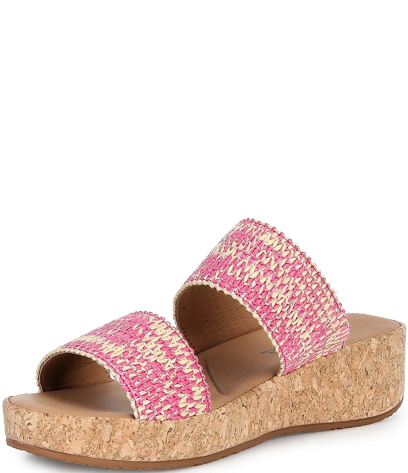 Josef Seibel Evita 02 Raffia Platform Wedge Sandals