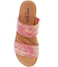 Josef Seibel Evita 02 Raffia Platform Wedge Sandals