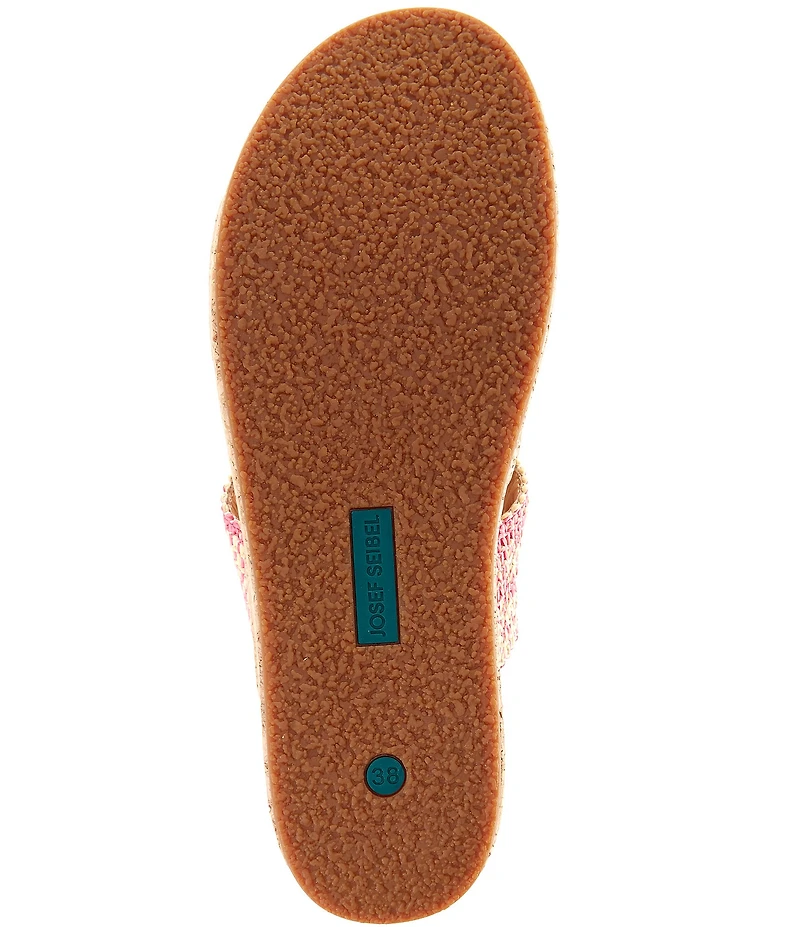 Josef Seibel Evita 02 Raffia Platform Wedge Sandals