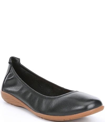 Josef Seibel Fenja 01 Leather Ballerina Slip On Flats