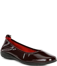 Josef Seibel Fenja 01 Patent Leather Ballerina Slip On Flats