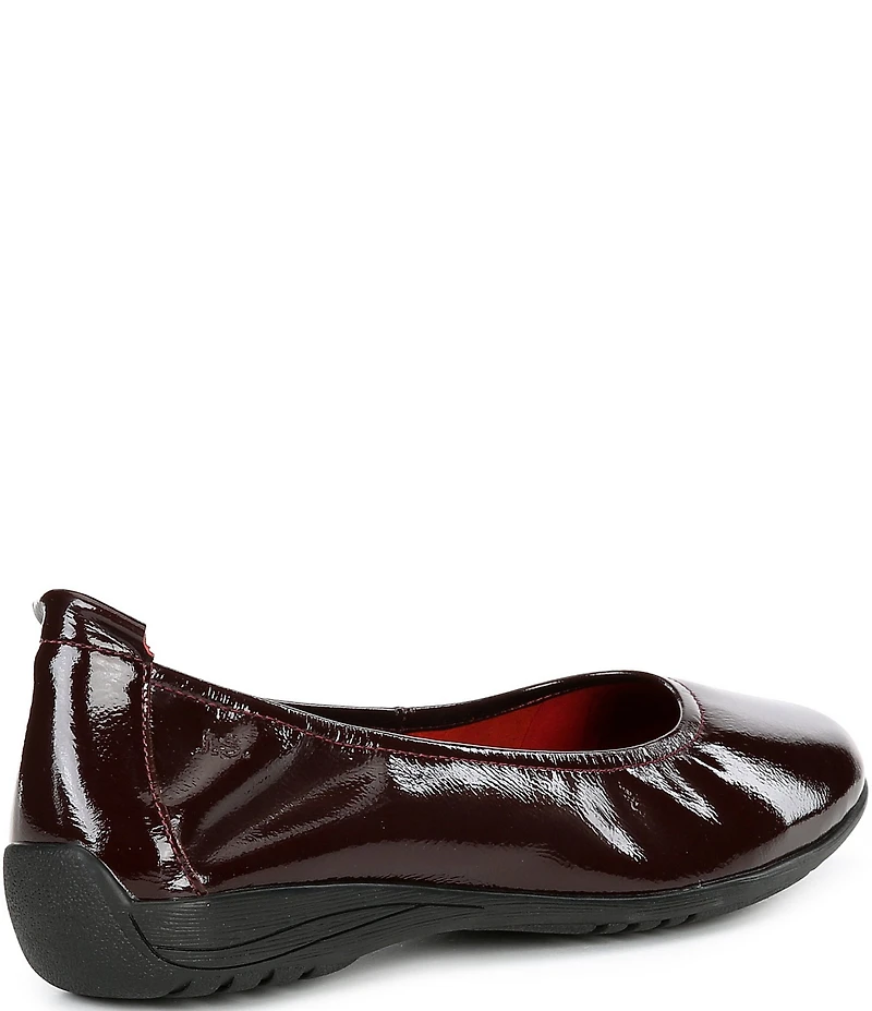 Josef Seibel Fenja 01 Patent Leather Ballerina Slip On Flats