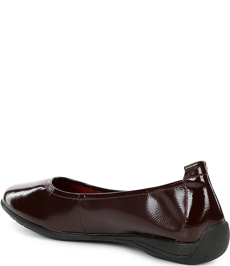 Josef Seibel Fenja 01 Patent Leather Ballerina Slip On Flats