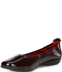 Josef Seibel Fenja 01 Patent Leather Ballerina Slip On Flats