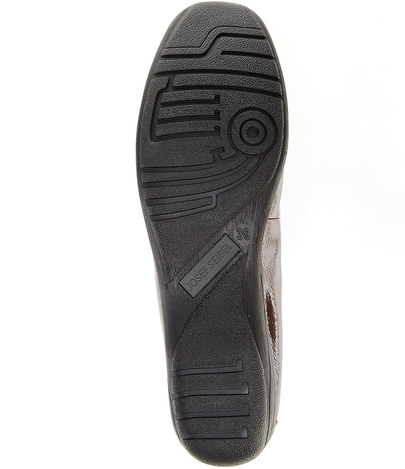 Josef Seibel Fenja 01 Patent Leather Ballerina Slip On Flats