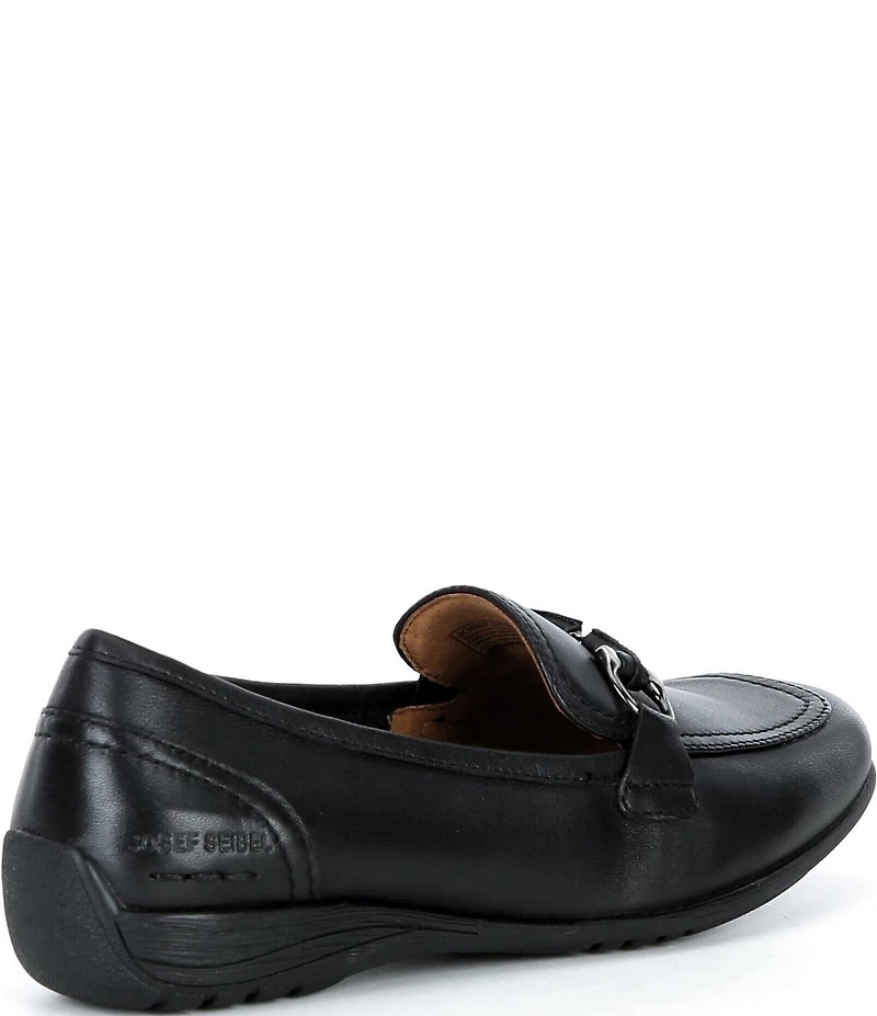 Josef Seibel Fenja 34 Leather Bit Buckle Loafers