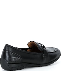 Josef Seibel Fenja 34 Leather Bit Buckle Loafers