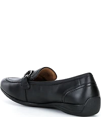 Josef Seibel Fenja 34 Leather Bit Buckle Loafers