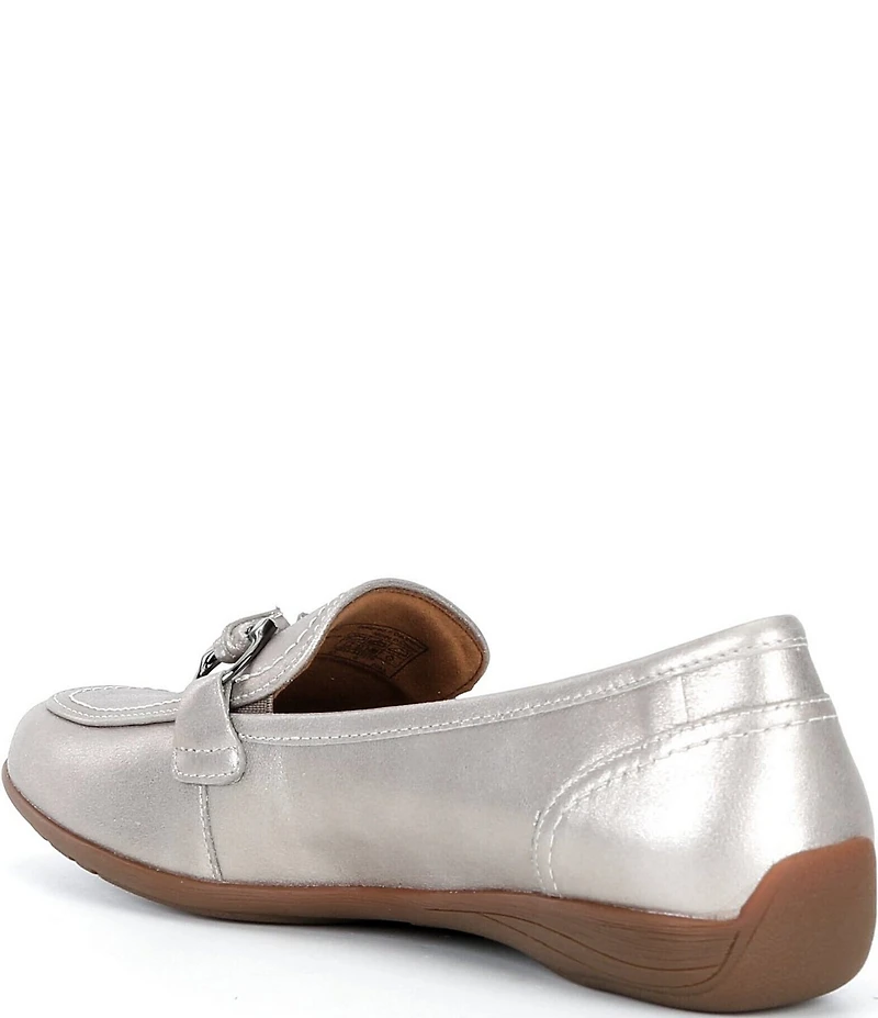 Josef Seibel Fenja 34 Leather Bit Buckle Loafers