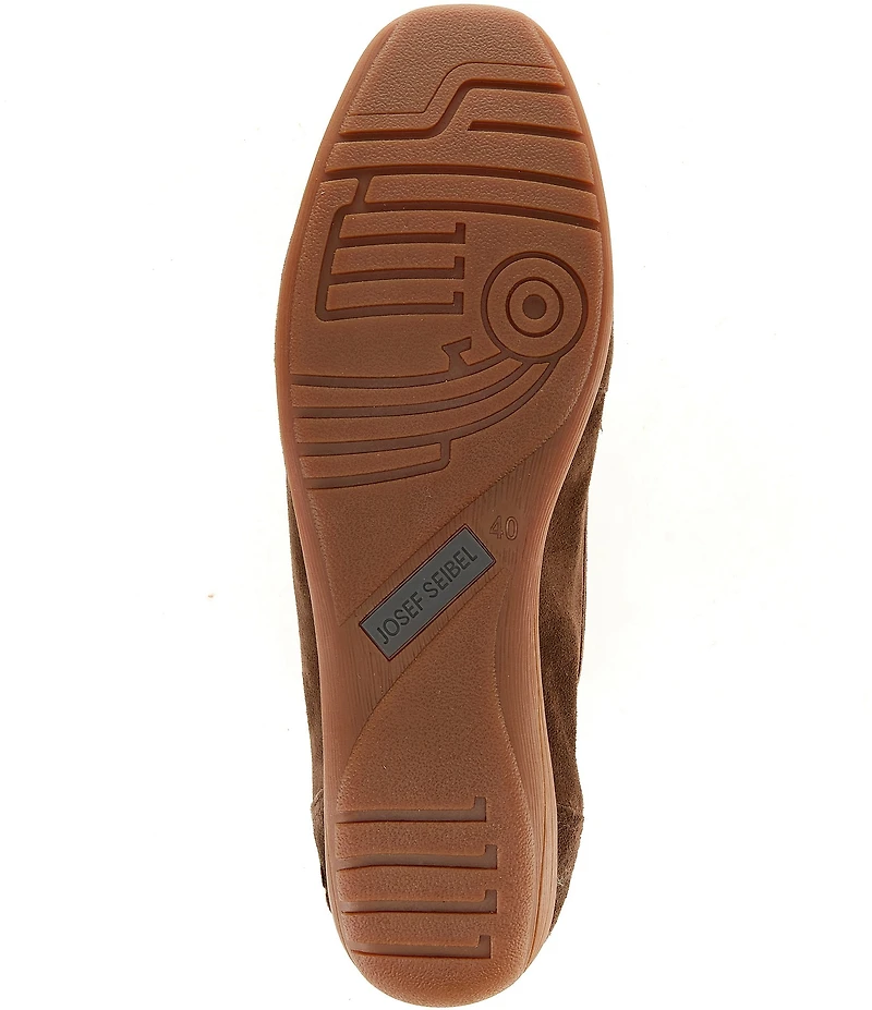 Josef Seibel Fenja 34 Suede Bit Buckle Loafers