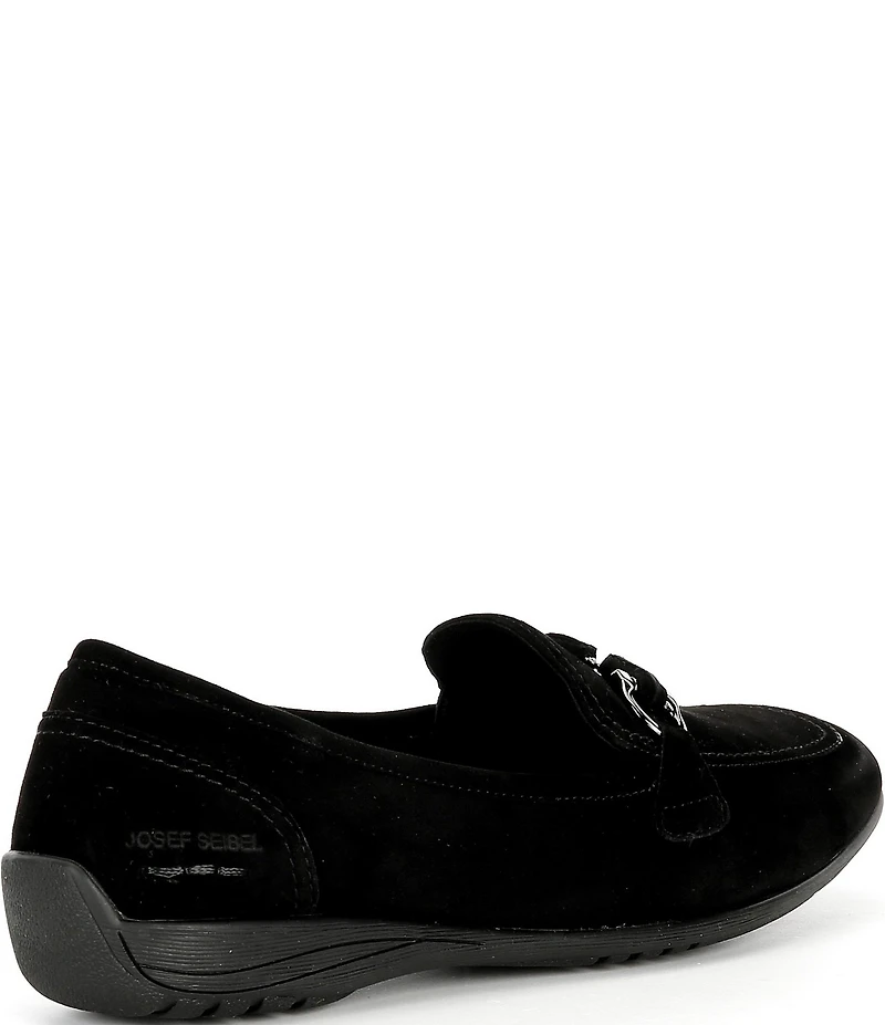 Josef Seibel Fenja 34 Suede Bit Buckle Loafers