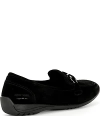 Josef Seibel Fenja 34 Suede Bit Buckle Loafers
