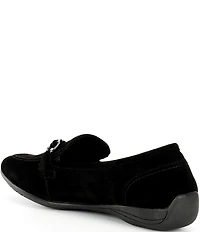 Josef Seibel Fenja 34 Suede Bit Buckle Loafers