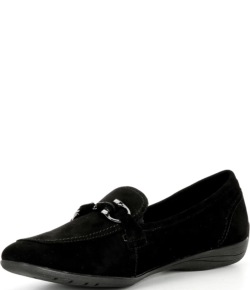 Josef Seibel Fenja 34 Suede Bit Buckle Loafers