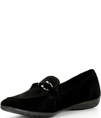 Josef Seibel Fenja 34 Suede Bit Buckle Loafers