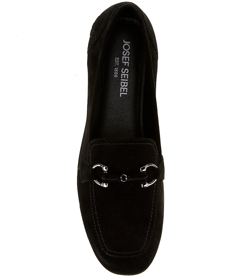 Josef Seibel Fenja 34 Suede Bit Buckle Loafers