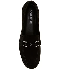 Josef Seibel Fenja 34 Suede Bit Buckle Loafers