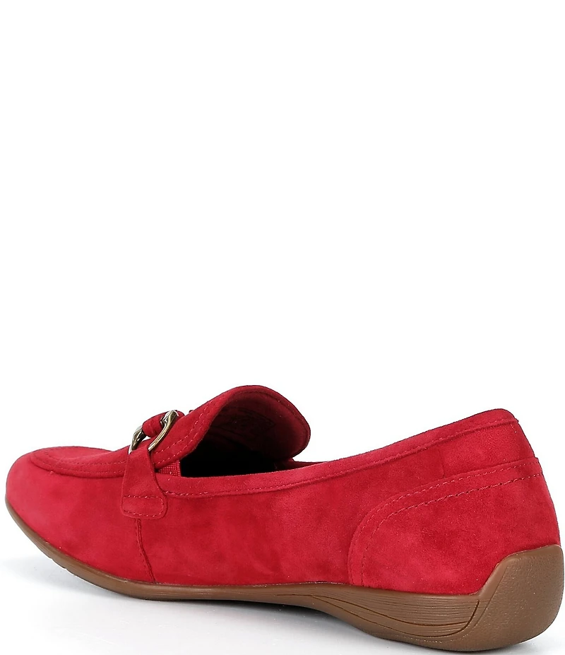 Josef Seibel Fenja 34 Suede Bit Buckle Loafers