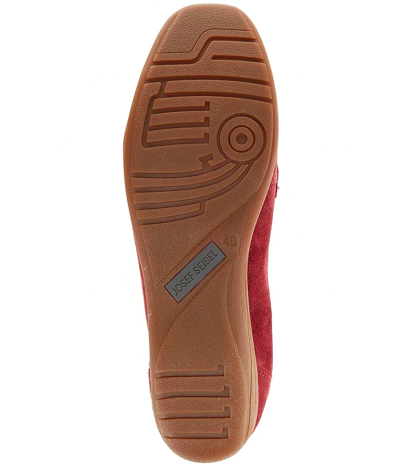 Josef Seibel Fenja 34 Suede Bit Buckle Loafers