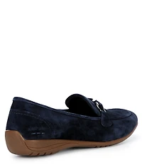 Josef Seibel Fenja 34 Suede Bit Buckle Loafers