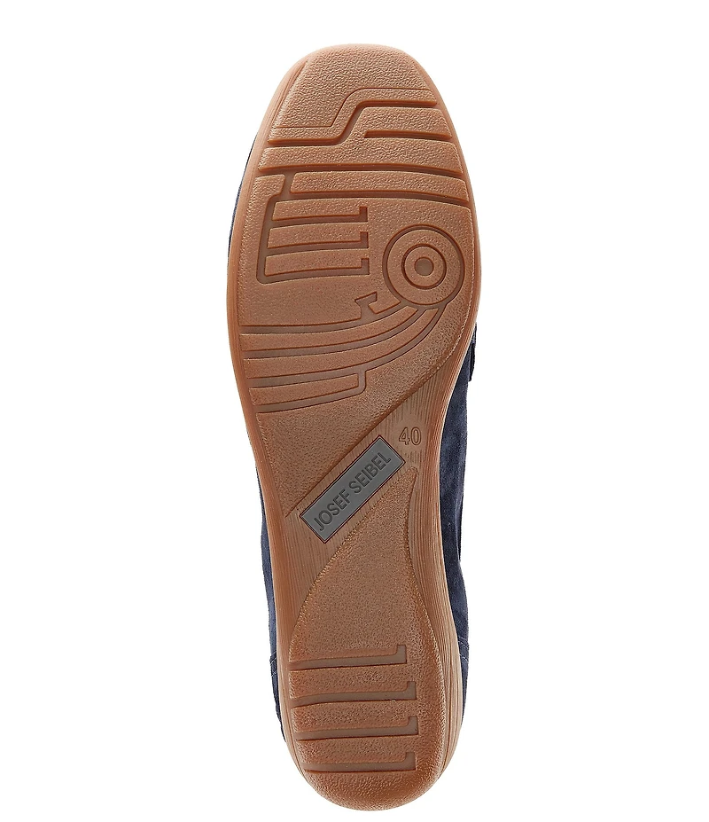 Josef Seibel Fenja 34 Suede Bit Buckle Loafers