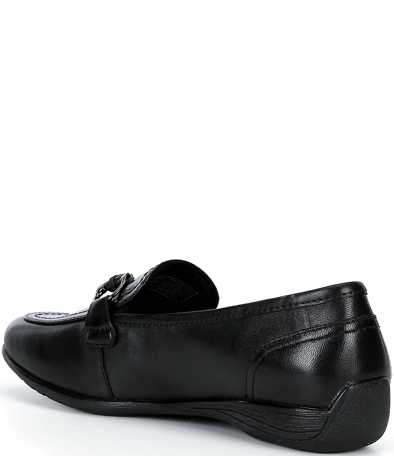Josef Seibel Fenja 40 Croco Print Leather Loafers