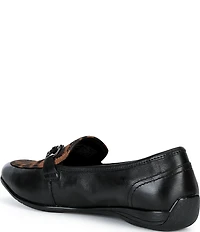 Josef Seibel Fenja 40 Leopard Print Leather Loafers