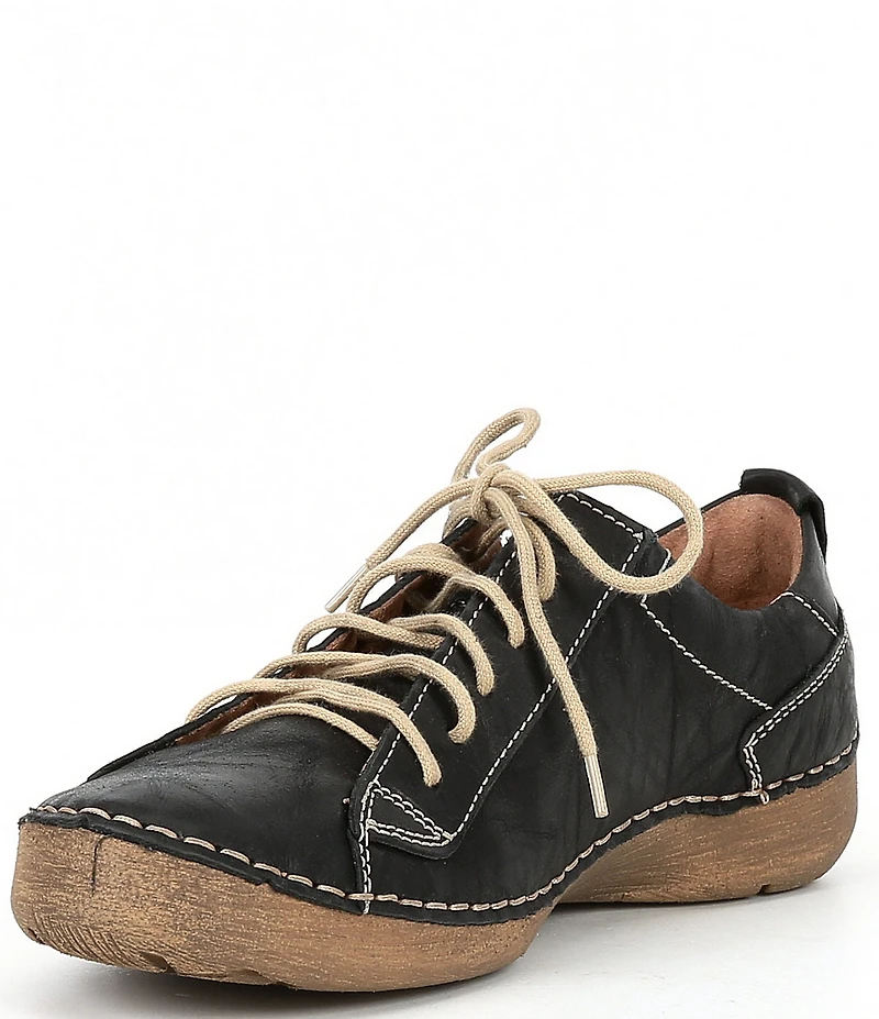 Josef Seibel Fergey 56 Leather Lace Up Oxford Sneakers