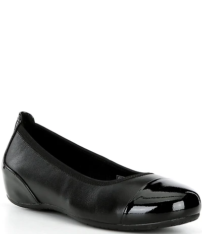 Josef Seibel Florina 01 Leather Cap Toe Flats