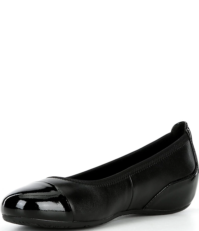 Josef Seibel Florina 01 Leather Cap Toe Flats