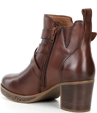 Josef Seibel Gloria 08 Leather Double Buckle Hardware Booties