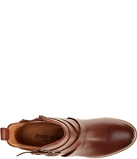 Josef Seibel Gloria 08 Leather Double Buckle Hardware Booties