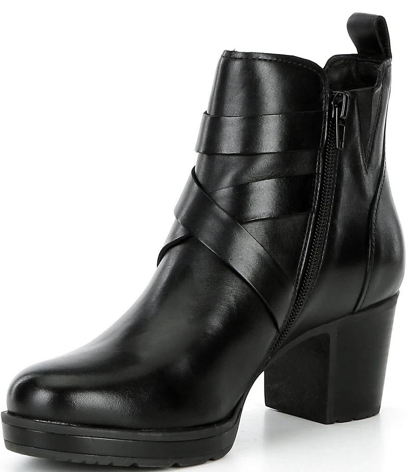 Josef Seibel Gloria 08 Leather Double Buckle Hardware Booties