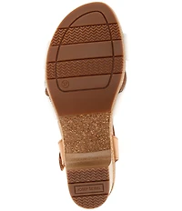 Josef Seibel Grace 01 Leather Ankle Strap Block Heel Sandals