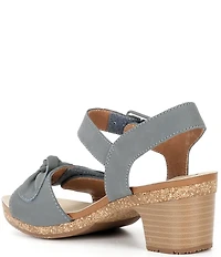Josef Seibel Grace 11 Leather Knot Detail Sandals