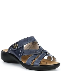 Josef Seibel Ibiza 99 Leather Slide Sandals