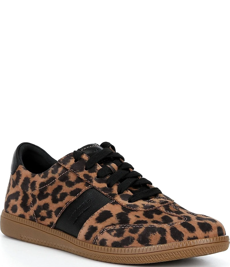 Josef Seibel Joleen 01 Leopard Print Suede Sneakers
