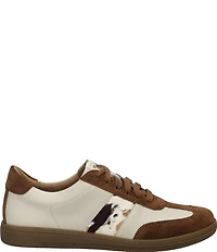 Josef Seibel Women's Joleen 03 Leather and Faux Cow Print Suede Sneakers