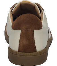 Josef Seibel Women's Joleen 03 Leather and Faux Cow Print Suede Sneakers